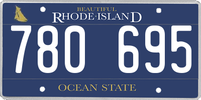 RI license plate 780695