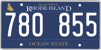RI license plate 780855