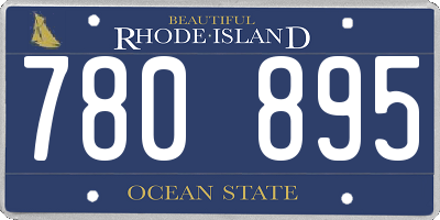 RI license plate 780895