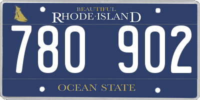 RI license plate 780902