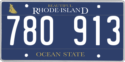 RI license plate 780913