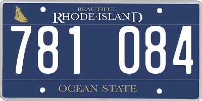 RI license plate 781084