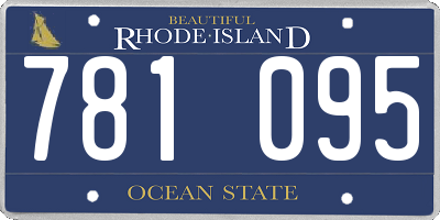RI license plate 781095