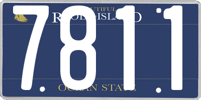 RI license plate 7811