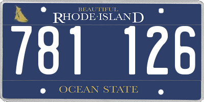RI license plate 781126