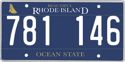 RI license plate 781146