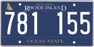 RI license plate 781155