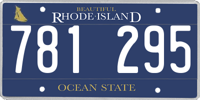 RI license plate 781295