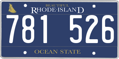 RI license plate 781526