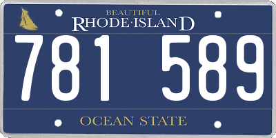 RI license plate 781589