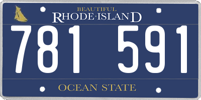 RI license plate 781591