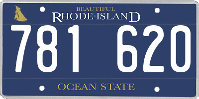 RI license plate 781620