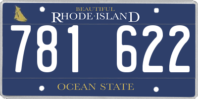 RI license plate 781622