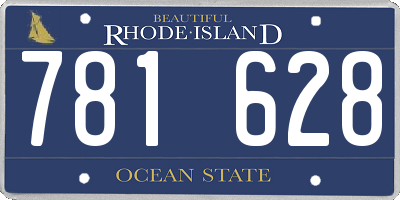 RI license plate 781628