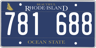 RI license plate 781688