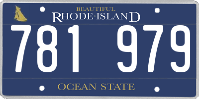 RI license plate 781979
