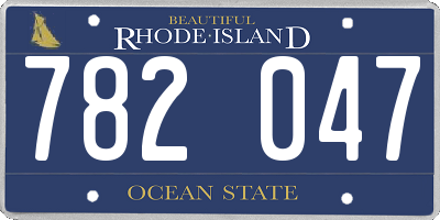 RI license plate 782047