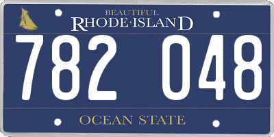 RI license plate 782048