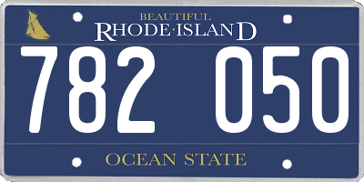 RI license plate 782050