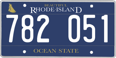 RI license plate 782051