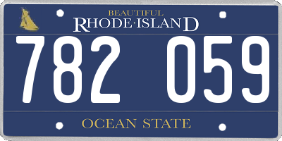 RI license plate 782059