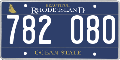 RI license plate 782080