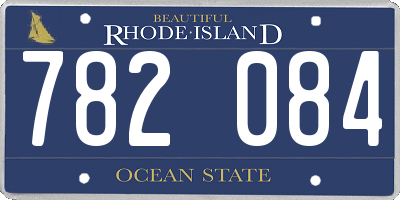 RI license plate 782084