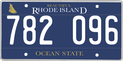 RI license plate 782096