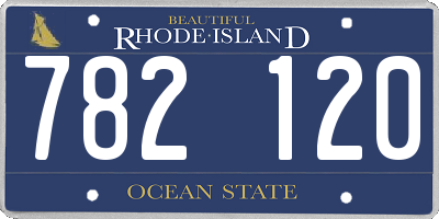RI license plate 782120