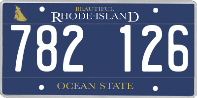 RI license plate 782126