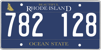 RI license plate 782128