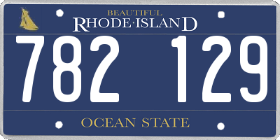 RI license plate 782129