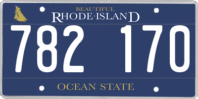 RI license plate 782170
