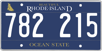 RI license plate 782215