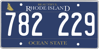 RI license plate 782229