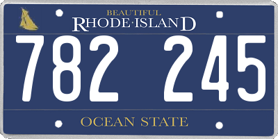 RI license plate 782245