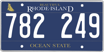 RI license plate 782249