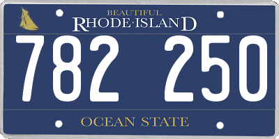 RI license plate 782250