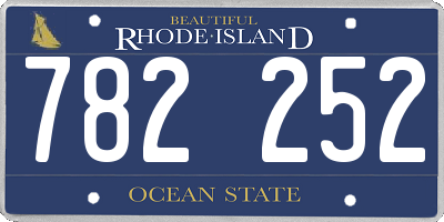 RI license plate 782252