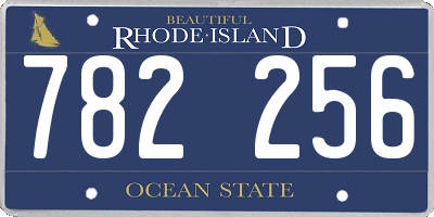 RI license plate 782256