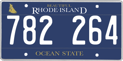 RI license plate 782264