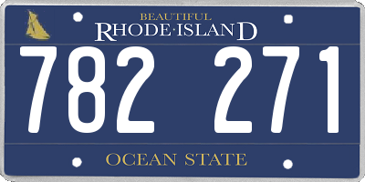RI license plate 782271