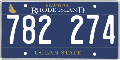 RI license plate 782274