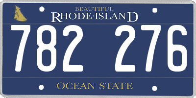 RI license plate 782276