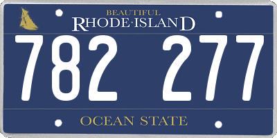 RI license plate 782277