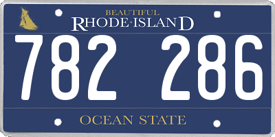 RI license plate 782286