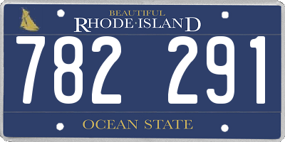 RI license plate 782291