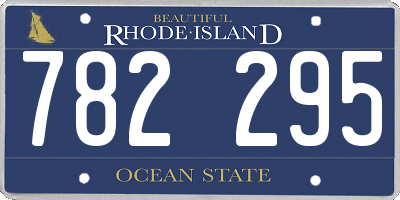 RI license plate 782295