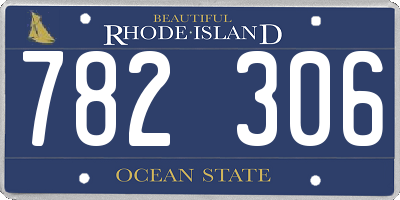 RI license plate 782306