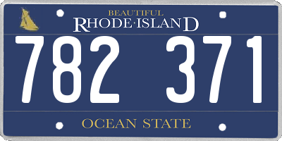 RI license plate 782371